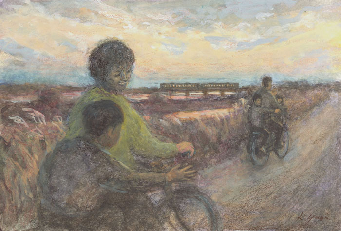 鉄橋を渡る列車