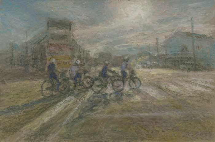 横断歩道　晩夏